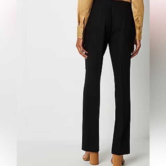 Worthington | Black Curvy Straight Leg High Rise Trouser Pant Size 4 New - Picture 2 of 5